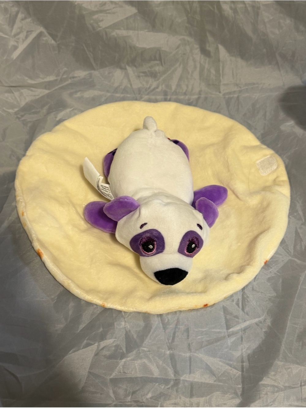 Cutetitos Frostito Bearito White Purple Panda Bear Beanie Plush Chile Pepper